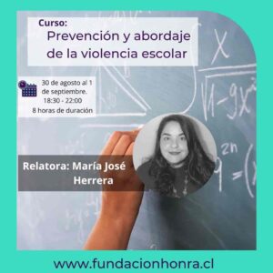 Curso Certificado: "Prevención y abordaje de la violencia escolar"